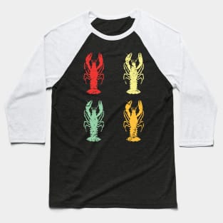 Vintage Mardi Gras Crayfish T-Shirt Baseball T-Shirt